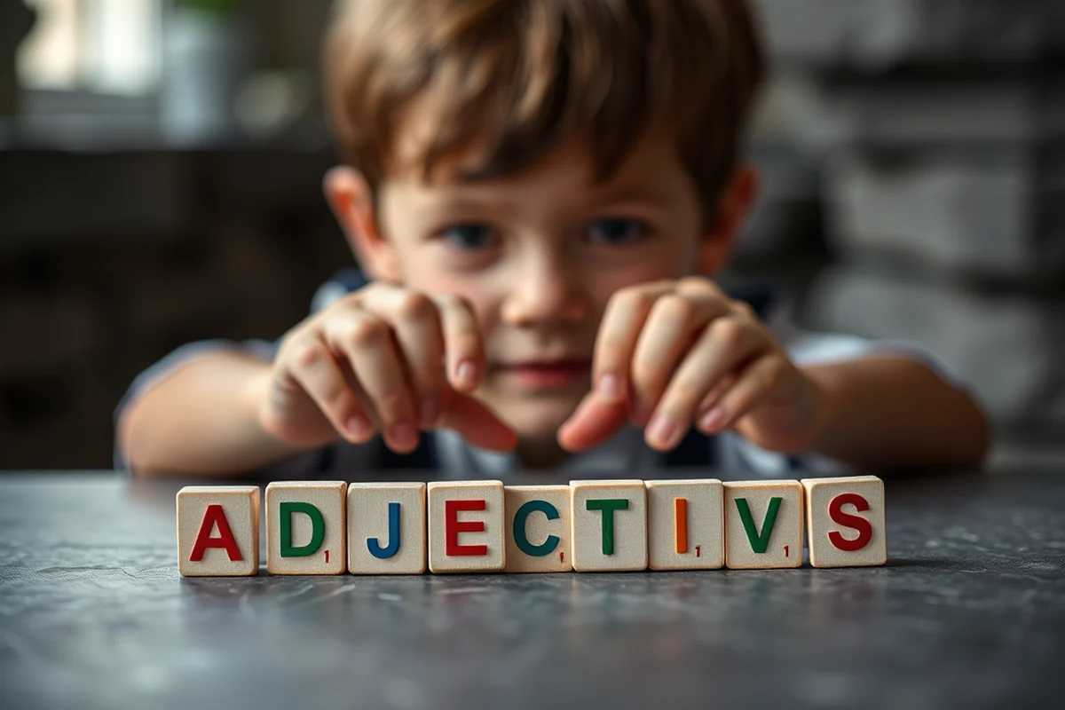 adjectives activity for children — Adjectives Activity For Children (step by step)