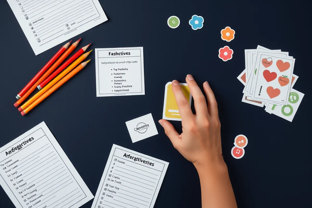 adjectives craft for kids — Adjectives Craft For Kids (the finished result)
