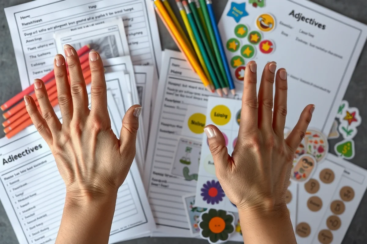 adjectives lesson for kids — Adjectives Lesson For Kids (the finished result)