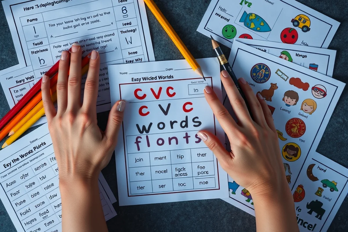 easy cvc words for kindergarten — Easy Cvc Words For Kindergarten (the finished result)